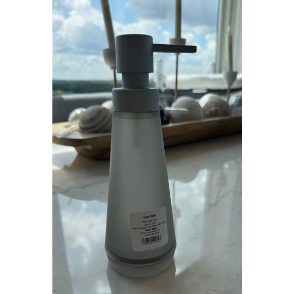 Modern Gray Soap Dispenser – 8” Tall – Target Home – NEW - Picture 4 of 5